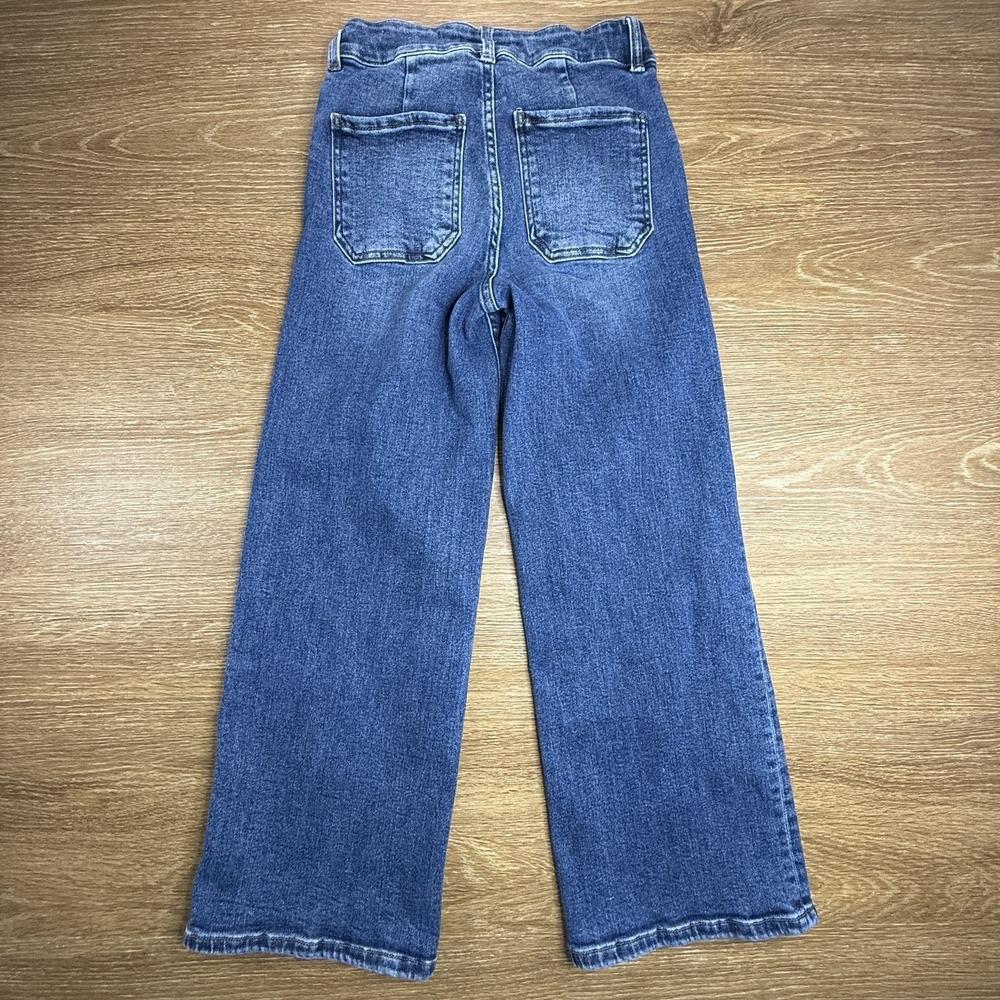 KUT From The Kloth Meg High Rise Wide Leg Crop Jeans Women's Size 00 Blue Modern - Picture 13 of 14